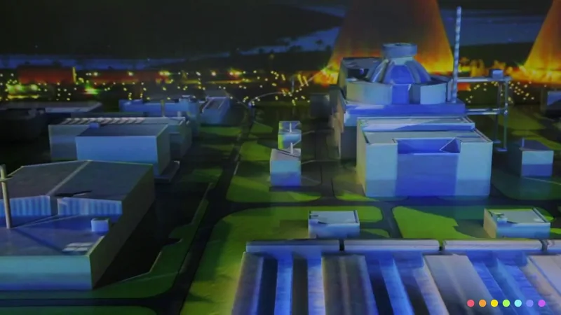 Projection model of a nuclear power plant
